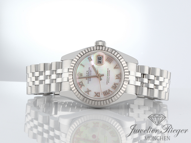 Bild 4 der Galerie: Rolex Lady Datejust Stahl Weissgold 750 179174 Perlmutt Automatik Gold