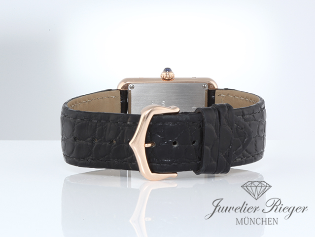 Bild 6 der Galerie: Cartier Lady Tank Solo Edelstahl Rosegold 750 2021 W5200024 Stahl Gold Damen