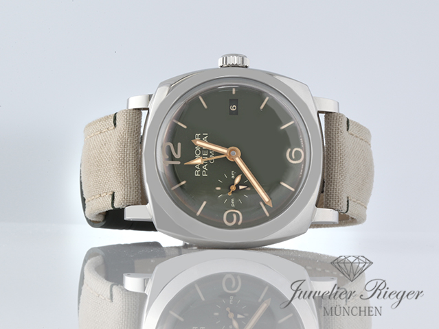 Bild 3 der Galerie: Panerai Radiomir 1940 GMT 45 mm PAM00998 2019 Green Edelstahl Automatik Stahl