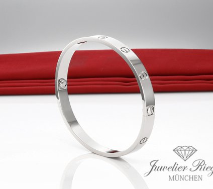 . Cartier Armreif Love Weissgold 750 Größe 20 2013 Gold Herren Damen Armband
