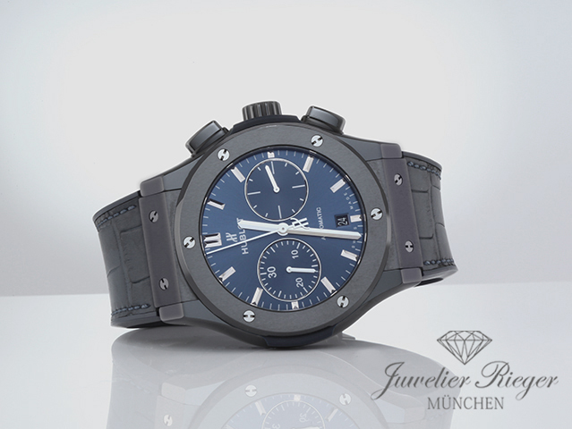 Bild 4 der Galerie: Hublot Classic Fusion Blue 45 mm 2021 Chronograph 521.CM.7170.LR Keramik Automatik