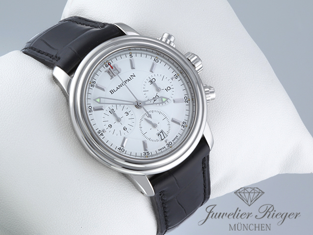 Bild 3 der Galerie: Blancpain Leman Chronograph 2185 38 mm Edelstahl 750 Automatik Blancpain-Service 2026