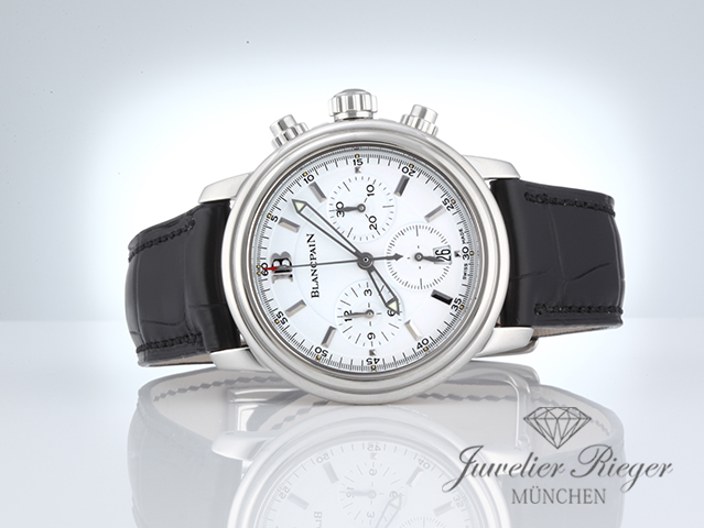 Bild 4 der Galerie: Blancpain Leman Chronograph 2185 38 mm Edelstahl 750 Automatik Blancpain-Service 2026