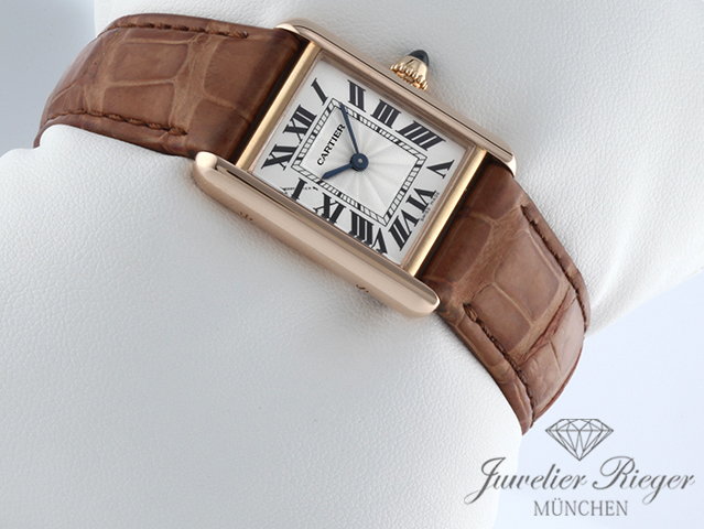 Bild 3 der Galerie: Cartier Tank Louis Kleines Modell Rosegold 750 2020 WGTA0010 Handaufzug Gold