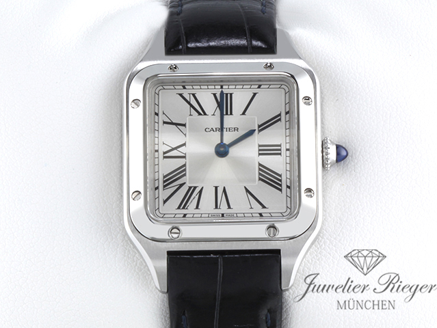Bild 1 der Galerie: Cartier Santos Dumont kleines Modell Edelstahl 2020 WSSA0023 Stahl