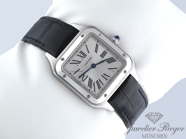 Bild 2 der Galerie: Cartier Santos Dumont kleines Modell Edelstahl 2020 WSSA0023 Stahl