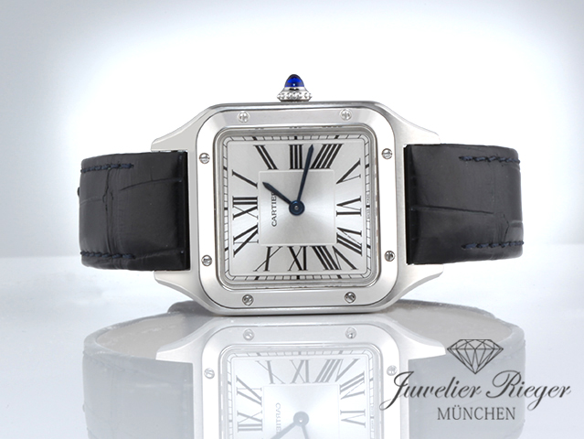 Bild 3 der Galerie: Cartier Santos Dumont kleines Modell Edelstahl 2020 WSSA0023 Stahl