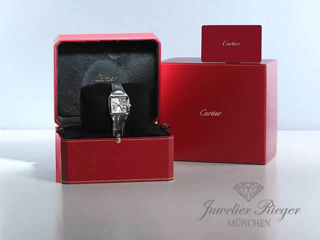 Bild 6 der Galerie: Cartier Santos Dumont kleines Modell Edelstahl 2020 WSSA0023 Stahl