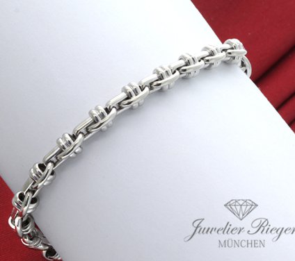 . Chimento Armband Weissgold 750 Länge 19,5 cm ca. 12 gr. Armschmuck Gold