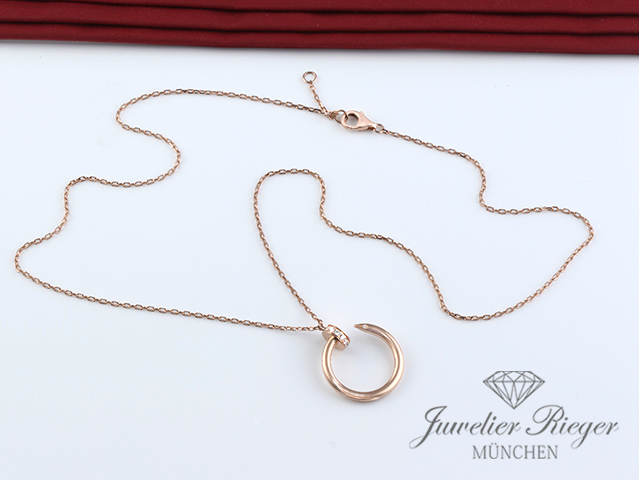 Image 3 of gallery: Cartier Collier Juste un Clou Rosegold 750 2018 Diamanten B7224887 Gold Kette