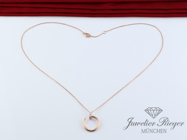Image 4 of gallery: Cartier Collier Juste un Clou Rosegold 750 2018 Diamanten B7224887 Gold Kette
