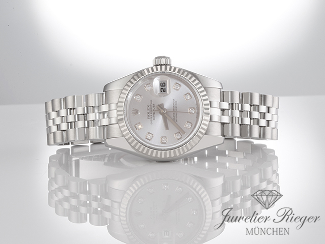 Bild 4 der Galerie: Rolex Lady Datejust 179174 Stahl Weissgold 750 Diamanten Automatik Gold