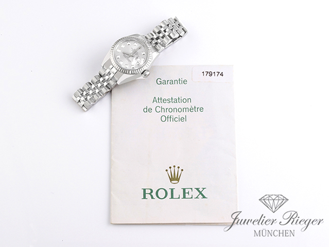 Bild 7 der Galerie: Rolex Lady Datejust 179174 Stahl Weissgold 750 Diamanten Automatik Gold