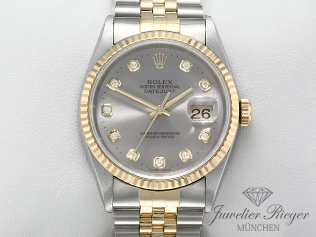 Rolex Datejust 36 mm 16233 2001 Diamanten Stahl Gelbgold 750 Automatik Gold Rolex Datejust 36 mm 16233 2001 Diamanten Stahl Gelbgold 750 Automatik Gold
