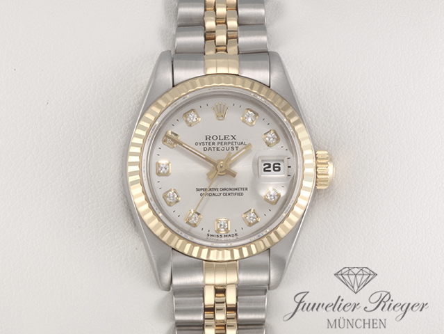 Bild 1 der Galerie: Rolex Lady Datejust Edelstahl Gelbgold 750 2000 Diamanten Automatik Gold Stahl