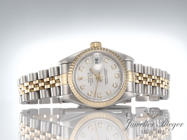 Bild 4 der Galerie: Rolex Lady Datejust Edelstahl Gelbgold 750 2000 Diamanten Automatik Gold Stahl