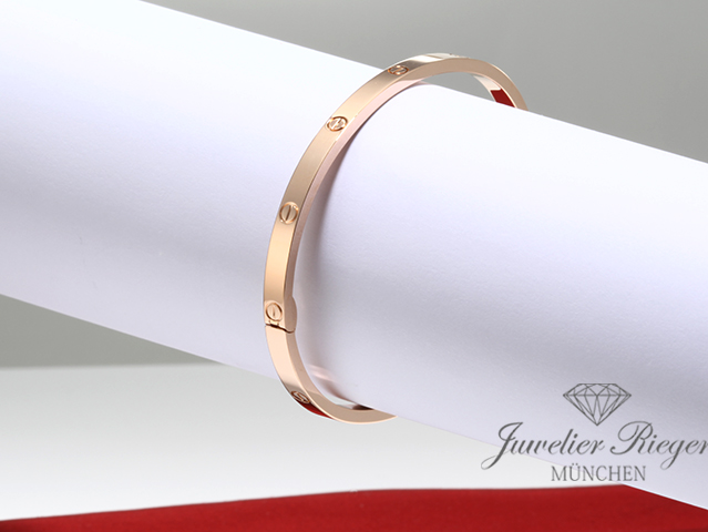 Bild 3 der Galerie: Cartier Armreif Love SM Rosegold 750 Größe 16 2019 Gold Damen Armband B6047317