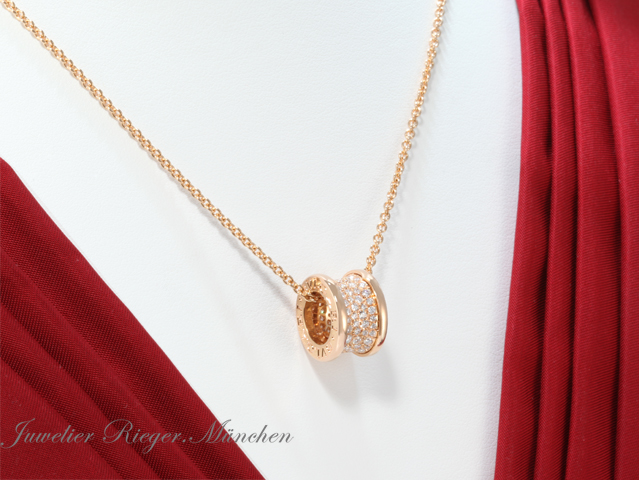Bild 3 der Galerie: Bulgari Collier B-Zero 1 Rosegold 750 Diamanten Brillanten 2018 348035 Gold