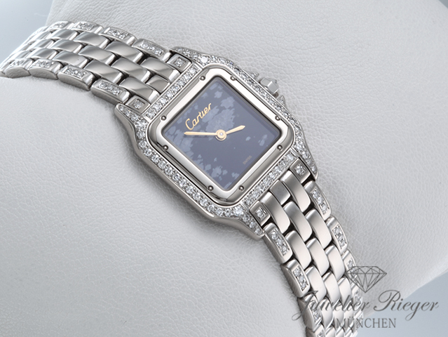 Bild 3 der Galerie: Cartier Lady Panthere Weissgold 750 Snowflake Obsidian Diamanten Damen Gold