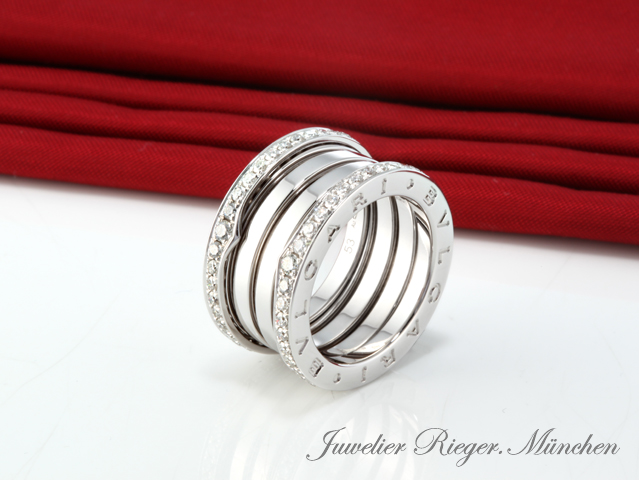 Bild 1 der Galerie: Bulgari Ring B-Zero 1 4-Band Weissgold 750 Diamanten  1,24 ct. Gr 53 Gold