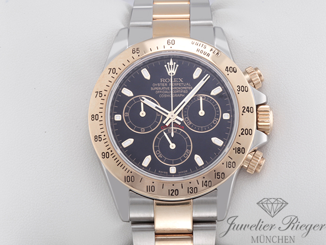 Bild 1 der Galerie: Rolex Daytona 116523 Stahl Gelbgold 750 2007 Rehaut Chronograph Automatik Gold