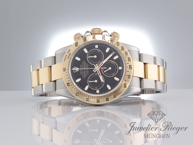Bild 4 der Galerie: Rolex Daytona 116523 Stahl Gelbgold 750 2007 Rehaut Chronograph Automatik Gold