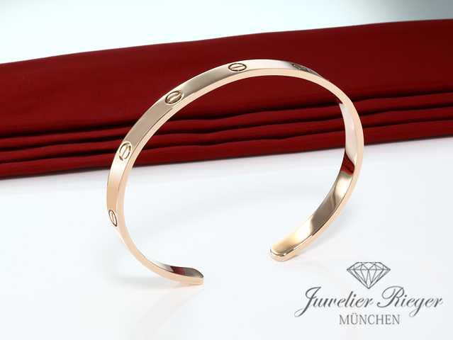 Bild 1 der Galerie: Cartier Armreif Love Offen Roségold 750 Größe 16 2015 Gold Armband
