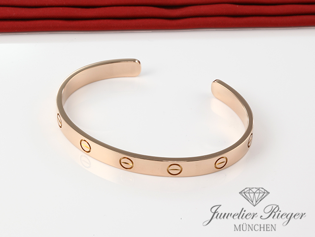 Bild 2 der Galerie: Cartier Armreif Love Offen Roségold 750 Größe 16 2015 Gold Armband