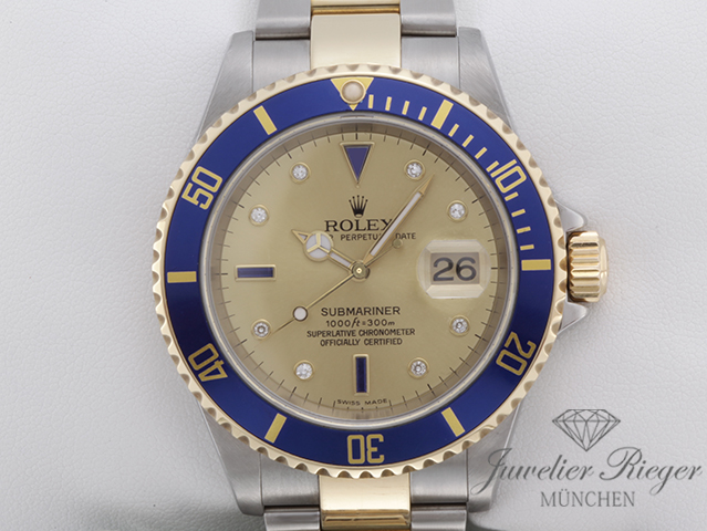 Bild 1 der Galerie: Rolex Submariner 16613 T Sultan 2010 Stahl Gelbgold 750 Automatik Gold