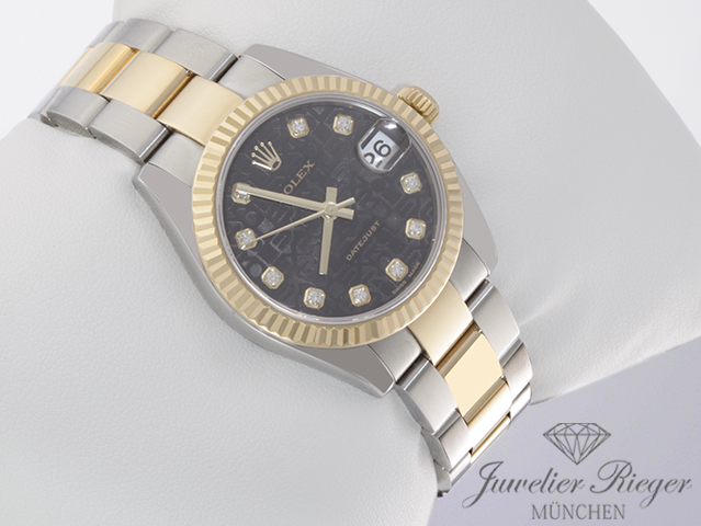 Bild 3 der Galerie: Rolex Medium Datejust 31 mm 178273 Edelstahl Gelbgold 750 Diamanten Gold Stahl