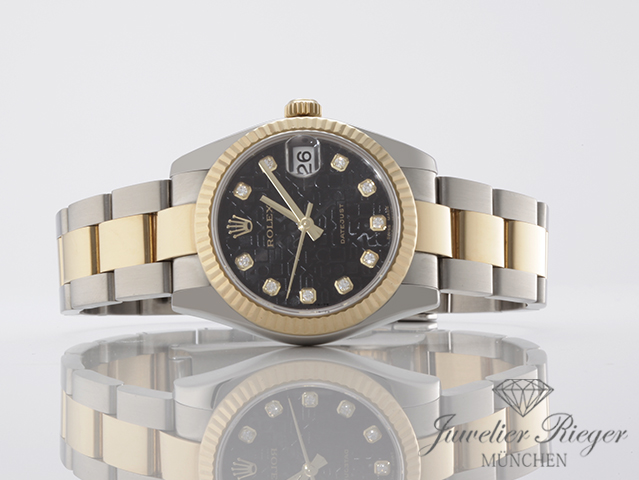Bild 4 der Galerie: Rolex Medium Datejust 31 mm 178273 Edelstahl Gelbgold 750 Diamanten Gold Stahl