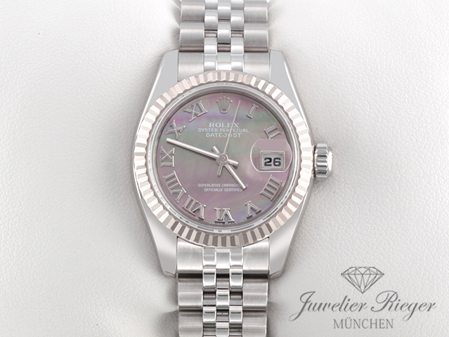 Bild 1 der Galerie: Rolex Lady Datejust Stahl Weissgold 750 179174 Perlmutt Automatik Gold