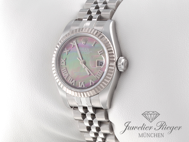 Bild 2 der Galerie: Rolex Lady Datejust Stahl Weissgold 750 179174 Perlmutt Automatik Gold