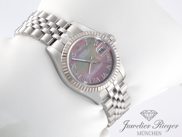 Bild 3 der Galerie: Rolex Lady Datejust Stahl Weissgold 750 179174 Perlmutt Automatik Gold
