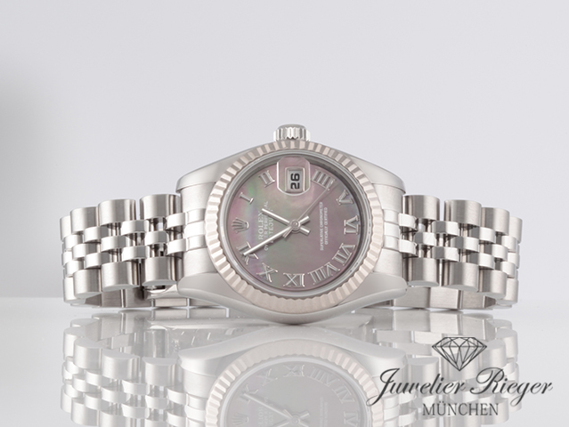 Bild 4 der Galerie: Rolex Lady Datejust Stahl Weissgold 750 179174 Perlmutt Automatik Gold