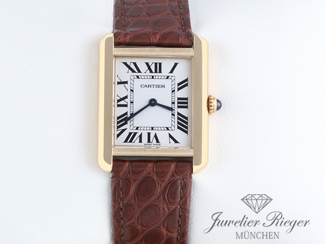 Bild 1 der Galerie: Cartier Lady Tank Solo Edelstahl Gelbgold 750 2019 W5200002 Stahl Gold Damen