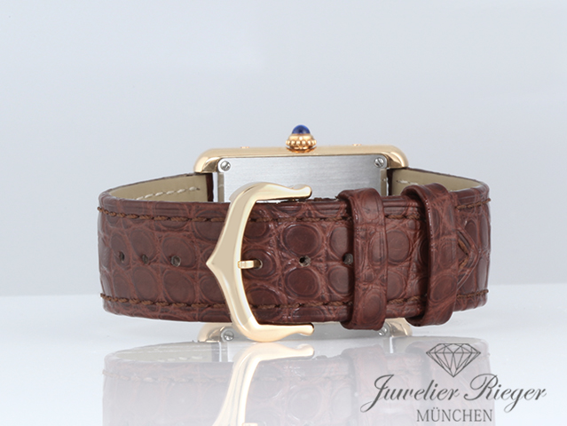 Bild 6 der Galerie: Cartier Lady Tank Solo Edelstahl Gelbgold 750 2019 W5200002 Stahl Gold Damen