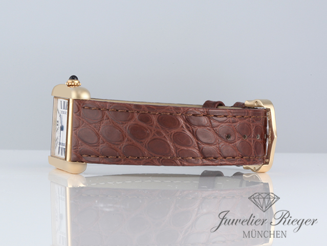 Bild 5 der Galerie: Cartier Lady Tank Solo Edelstahl Gelbgold 750 2019 W5200002 Stahl Gold Damen