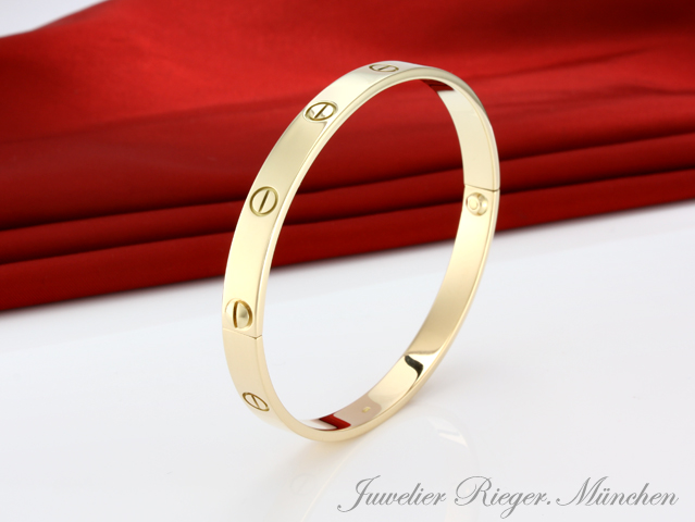Bild 4 der Galerie: Cartier Armreif Love Gelbgold 750 Größe 20 Gold Damen Herren Armband