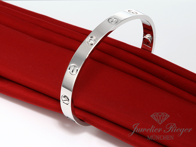Bild 2 der Galerie: Cartier Armreif Love Weissgold 750 Größe 17 4 Diamanten 2020 Gold Damen Armband