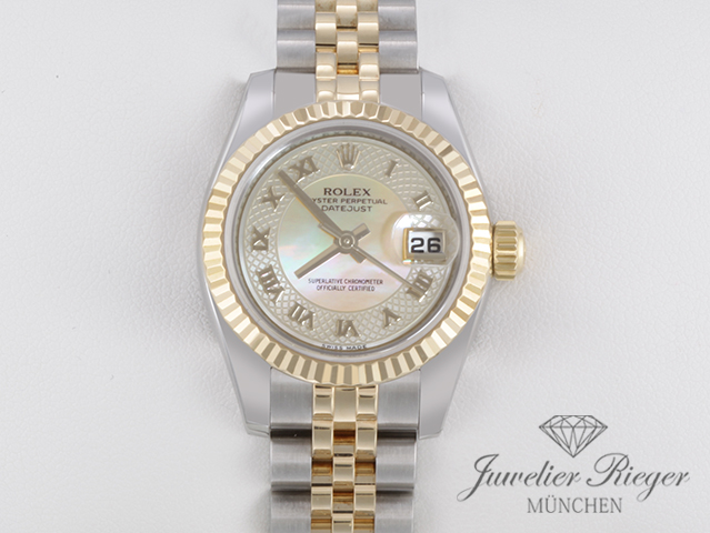Bild 1 der Galerie: Rolex Lady Datejust 179173 Stahl Gelbgold 750 Perlmutt Automatik Gold Damen