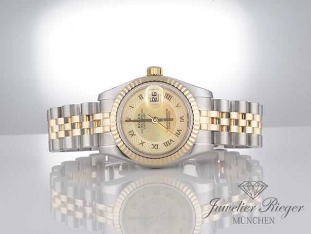 Bild 4 der Galerie: Rolex Lady Datejust 179173 Stahl Gelbgold 750 Perlmutt Automatik Gold Damen
