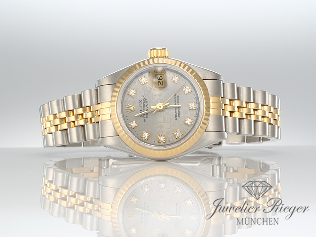 Bild 4 der Galerie: Rolex Lady Datejust Edelstahl Gelbgold 750 Diamanten Automatik Gold Stahl Damen