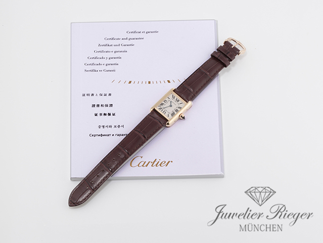 Bild 7 der Galerie: Cartier Tank Louis Kleines Modell Gelbgold 750 2013 W1529856 Gold Damen