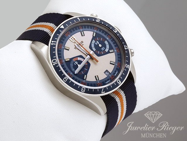 Bild 3 der Galerie: Tudor Heritage Chrono Blue 70330B 2022 Edelstahl Automatik Stahl Chronograph