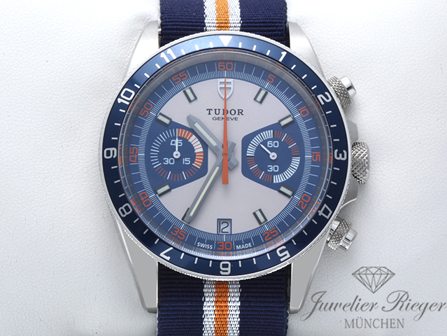 Bild 1 der Galerie: Tudor Heritage Chrono Blue 70330B 2022 Edelstahl Automatik Stahl Chronograph