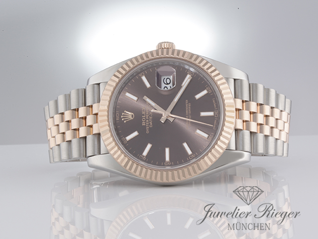 Bild 4 der Galerie: Rolex Datejust 41 126331 2017 Edelstahl Rosegold 750 Rolex-Service 2026 Automatik