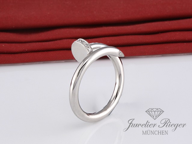 Bild 1 der Galerie: Cartier Ring Juste un Clou Klassisches Modell Gr 56 2018 Weissgold 750 Diamanten