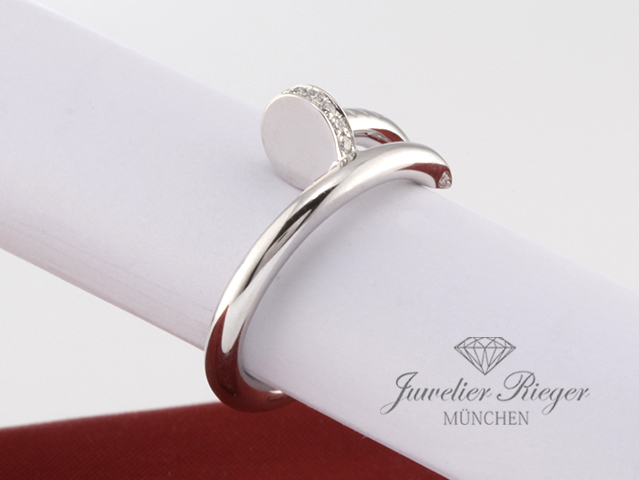 Bild 2 der Galerie: Cartier Ring Juste un Clou Klassisches Modell Gr 56 2018 Weissgold 750 Diamanten