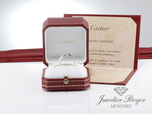 Bild 5 der Galerie: Cartier Ring Juste un Clou Klassisches Modell Gr 56 2018 Weissgold 750 Diamanten